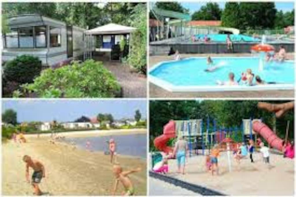 Chalet 14 Met Airco Familiecamping De Tien Heugten Schoonloo Drenthe Exterior foto